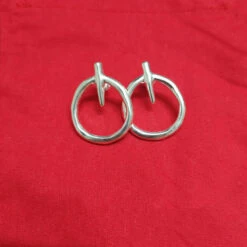 1 Pair Elegant Round Plating Copper Silver Plated Earrings -Cheap Jewelry Store 1676772758857584640