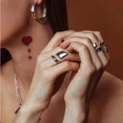 Sweet The Answer Copper Plating Silver Plated Rings -Cheap Jewelry Store 1676772771562131456