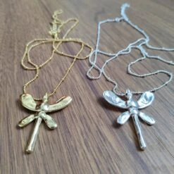 Simple Style Classic Style Dragonfly Copper Plating Silver Plated Pendant Necklace -Cheap Jewelry Store 1676796274910826496 1