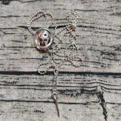 Retro Button Copper Plating Silver Plated Necklace -Cheap Jewelry Store 1676796400240824320