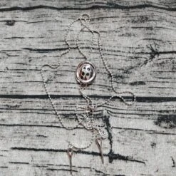 Retro Button Copper Plating Silver Plated Necklace -Cheap Jewelry Store 1676796429730975744