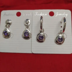 1 Pair Retro Classic Style Round Plating Inlay Copper Crystal Silver Plated Drop Earrings -Cheap Jewelry Store 1676796479022436352 1