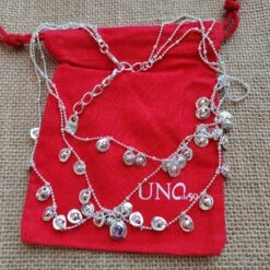 Artistic Round Copper Plating Inlay Crystal Silver Plated Three Layer Necklace -Cheap Jewelry Store 1676796486286970880