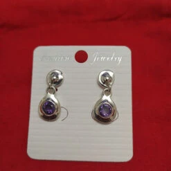 1 Pair Retro Classic Style Round Plating Inlay Copper Crystal Silver Plated Drop Earrings -Cheap Jewelry Store 1676796542180265984