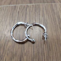 1 Pair Elegant Simple Style C Shape Plating Copper Silver Plated Ear Studs -Cheap Jewelry Store 1676798636740186112