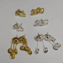 1 Pair Sweet Tassel Heart Shape Pig Nose Plating Copper Silver Plated Earrings -Cheap Jewelry Store 1676798658533789696 1