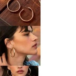 1 Pair Elegant Simple Style C Shape Plating Copper Silver Plated Ear Studs -Cheap Jewelry Store 1676798694114070528