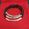 Retro Geometric Cowhide Copper Layered Plating Silver Plated Bracelets -Cheap Jewelry Store 1676798712237658112