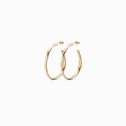 1 Pair Elegant Simple Style C Shape Plating Copper Silver Plated Ear Studs -Cheap Jewelry Store 1676798725248389120