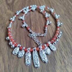 Vintage Style Geometric Beaded Copper Plating Silver Plated Necklace -Cheap Jewelry Store 1676799117491310592