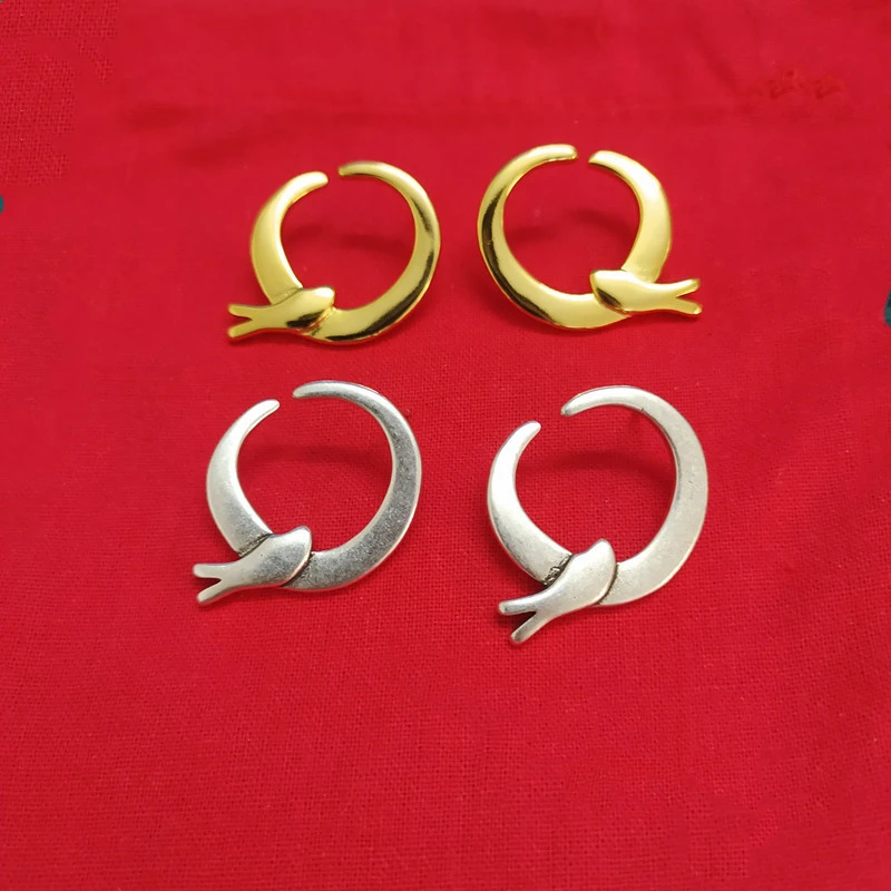 1 Pair Retro Animal Bird Plating Silver Plated Ear Studs 4 1 Pair Retro Animal Bird Plating Silver Plated Ear Studs - Image 2