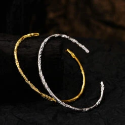 Simple Style Solid Color Sterling Silver Gold Plated Bangle In Bulk 13 Simple Style Solid Color Sterling Silver Gold Plated Bangle In Bulk -Cheap Jewelry Store 1676803605358841856 1