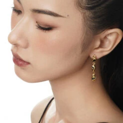 1 Pair Commute Solid Color Irregular Sterling Silver Drop Earrings -Cheap Jewelry Store 1676806140819804160