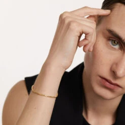 Simple Style Solid Color Sterling Silver Plating Gold Plated Bracelets -Cheap Jewelry Store 1677125446015258624