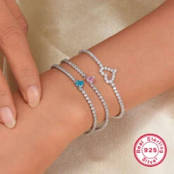 Luxurious Heart Shape Sterling Silver Inlay Zircon White Gold Plated -Cheap Jewelry Store 1677246491300859904 1