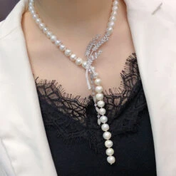 Elegant Simple Style Solid Color Freshwater Pearl Necklace