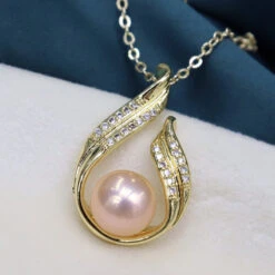 Elegant Simple Style Geometric Copper Inlay Freshwater Pearl Zircon Pendant Necklace -Cheap Jewelry Store 1677574157161861120
