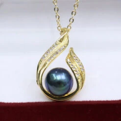 Elegant Simple Style Geometric Copper Inlay Freshwater Pearl Zircon Pendant Necklace -Cheap Jewelry Store 1677574216691617792