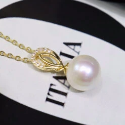 Simple Style Geometric Alloy Freshwater Pearl Pendant Necklace -Cheap Jewelry Store 1677574383998210048