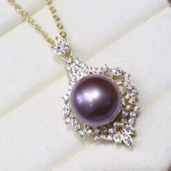 Glam Lady Water Droplets Copper Plating Inlay Freshwater Pearl Zircon Pendant Necklace -Cheap Jewelry Store 1677575815648382976 1