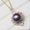 Glam Lady Water Droplets Copper Plating Inlay Freshwater Pearl Zircon Pendant Necklace -Cheap Jewelry Store 1677575815648382976