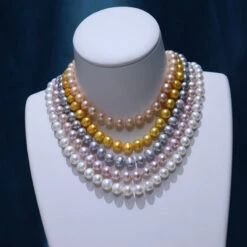 Elegant Lady Simple Style Solid Color Freshwater Pearl Necklace