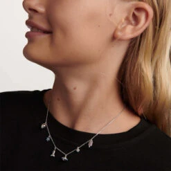 Simple Style Spaceship Sterling Silver Inlay Zircon Necklace -Cheap Jewelry Store 1677588138681307136