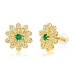 1 Pair Lady Flower Plating Inlay Sterling Silver Artificial Gemstones Ear Studs 9 1 Pair Lady Flower Plating Inlay Sterling Silver Artificial Gemstones Ear Studs -Cheap Jewelry Store 1678209090146406400