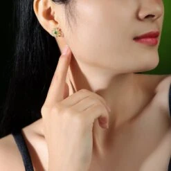 1 Pair Lady Flower Plating Inlay Sterling Silver Artificial Gemstones Ear Studs 10 1 Pair Lady Flower Plating Inlay Sterling Silver Artificial Gemstones Ear Studs -Cheap Jewelry Store 1678209096899235840