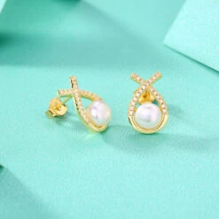 1 Pair Sweet Water Droplets Inlay Sterling Silver Artificial Diamond Freshwater Pearl Ear Studs 8 1 Pair Sweet Water Droplets Inlay Sterling Silver Artificial Diamond Freshwater Pearl Ear Studs -Cheap Jewelry Store 1678209270170128384