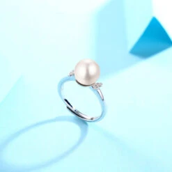 Simple Style Ball Sterling Silver Plating Inlay Freshwater Pearl Zircon Open Rings 11 Simple Style Ball Sterling Silver Plating Inlay Freshwater Pearl Zircon Open Rings -Cheap Jewelry Store 1678209559254142976 1