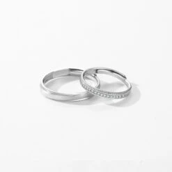 Romantic Simple Style Lines Sterling Silver Plating Inlay Zircon Rhodium Plated Rings -Cheap Jewelry Store 1678334930611998720 1