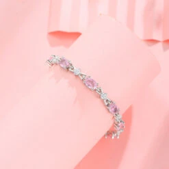 Elegant Sweet Geometric Sterling Silver Plating Inlay Crystal Bracelets -Cheap Jewelry Store 1678695026827333632