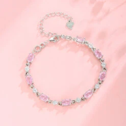 Elegant Sweet Geometric Sterling Silver Plating Inlay Crystal Bracelets -Cheap Jewelry Store 1678695028475695104 1