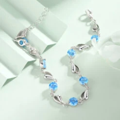 Elegant Lady Heart Shape Sterling Silver Inlay Zircon Bracelets -Cheap Jewelry Store 1678695035706675200