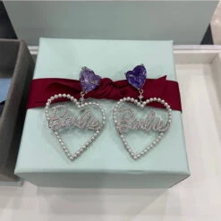 1 Pair Elegant Streetwear Letter Heart Shape Copper Drop Earrings -Cheap Jewelry Store 1678695529950875648