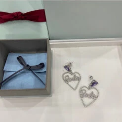 1 Pair Elegant Streetwear Letter Heart Shape Copper Drop Earrings -Cheap Jewelry Store 1678695530466775040