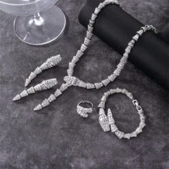 Casual Cool Style Shiny Geometric Copper Plating Inlay Zircon Rings Earrings Necklace -Cheap Jewelry Store 1679043594280898560 1