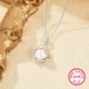 Elegant Lady Round Flower Sterling Silver Plating Inlay Freshwater Pearl White Gold Plated Pendant Necklace 2 Elegant Lady Round Flower Sterling Silver Plating Inlay Freshwater Pearl White Gold Plated Pendant Necklace -Cheap Jewelry Store 1679394867597414400