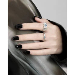 Original Design Geometric Sterling Silver Plating Inlay Artificial Gemstones Open Rings 9 Original Design Geometric Sterling Silver Plating Inlay Artificial Gemstones Open Rings -Cheap Jewelry Store 1679678019331035136