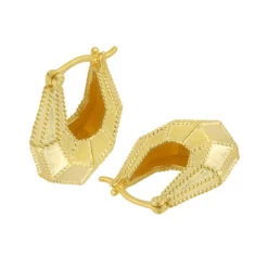 1 Pair Simple Style U Shape Plating Sterling Silver 18K Gold Plated Earrings -Cheap Jewelry Store 1679678075023003648