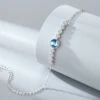 Simple Style Round Sterling Silver Inlay Crystal Bracelets -Cheap Jewelry Store 1680129583564853248