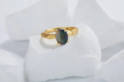 Retro Oval Sterling Silver Inlay Opal Open Rings -Cheap Jewelry Store 1680744756315033600