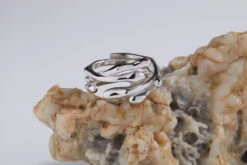 Commute Solid Color Sterling Silver Irregular Plating Gold Plated Open Rings 10 Commute Solid Color Sterling Silver Irregular Plating Gold Plated Open Rings -Cheap Jewelry Store 1680745987406172160