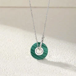 Retro Round Sterling Silver Plating Gold Plated Pendant Necklace -Cheap Jewelry Store 1680747175212093440 1