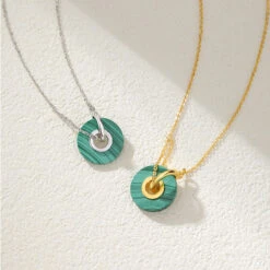 Retro Round Sterling Silver Plating Gold Plated Pendant Necklace -Cheap Jewelry Store 1680747175295979520