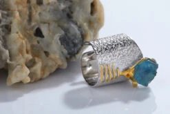 Simple Style Heart Shape Sterling Silver Irregular Inlay XL17-3 Aquamarine Rings -Cheap Jewelry Store 1680747841133350912