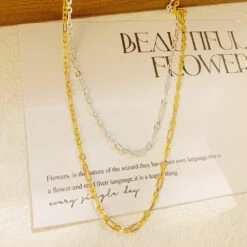 Simple Style Solid Color Sterling Silver Plating Necklace -Cheap Jewelry Store 1681499881702821888