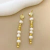 1 Pair Sweet Heart Shape Beaded Plating Freshwater Pearl Sterling Silver Drop Earrings -Cheap Jewelry Store 1681499907862695936