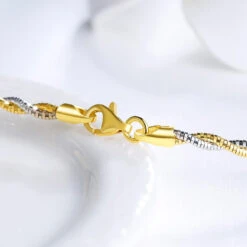 Simple Style Color Block Sterling Silver Plating Gold Plated Necklace -Cheap Jewelry Store 1681499963005210624